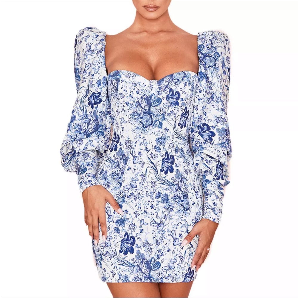New Floral Sweetheart Spring Summer Mini Dress